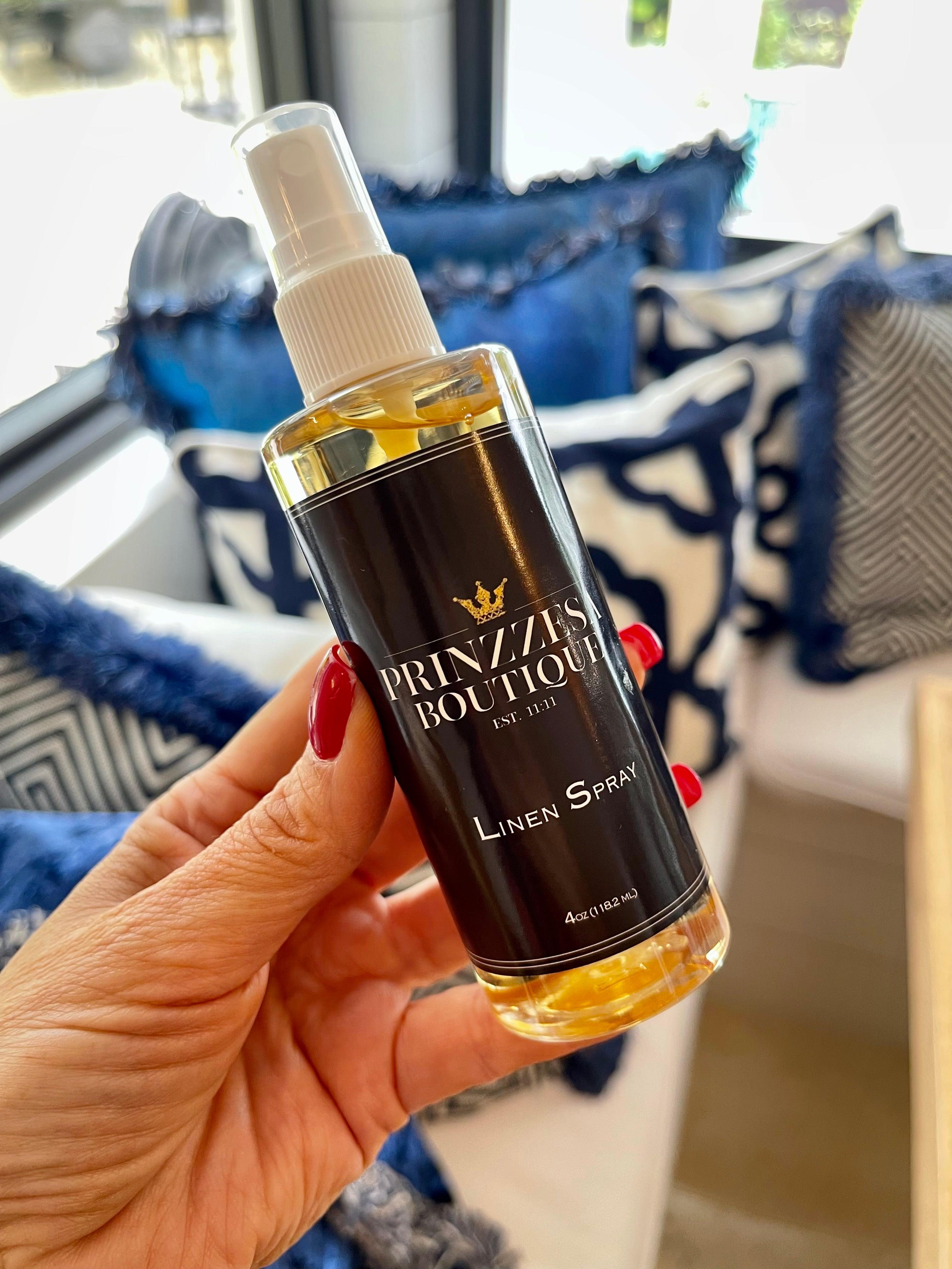 Prinzzesa Linen Spray - Natural Fabric Freshener for Bedding & Home | Relaxing Lavender Scent for Better Sleep & Stress Relief