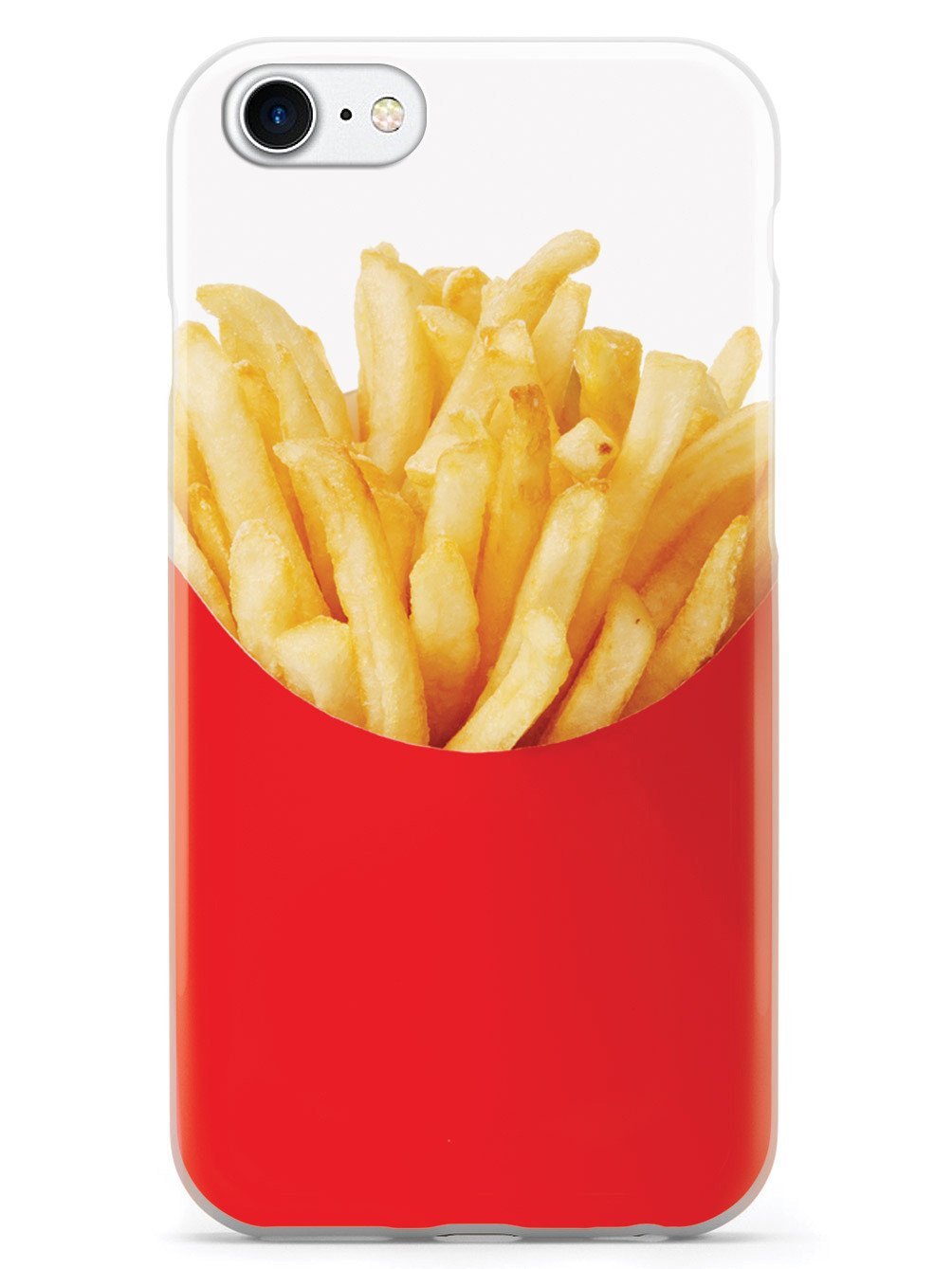 Premium 3D Textured Protective Case for iPhone 7 - French Fries Design - Shockproof & Slim Cover - Perfect for Everyday Use, Travel & Outdoor Activities