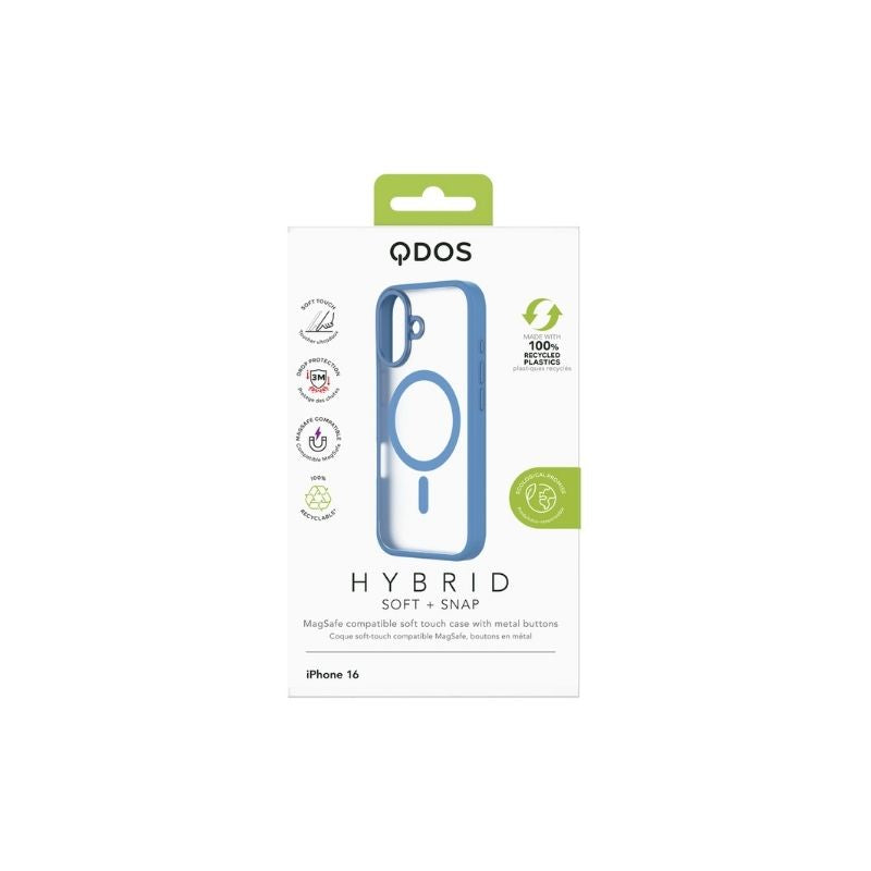 QDOS Hybrid Soft Case for iPhone 16 - Shockproof Protective Cover with Anti-Scratch Technology | Perfect for Everyday Use, Travel & Outdoor Activities