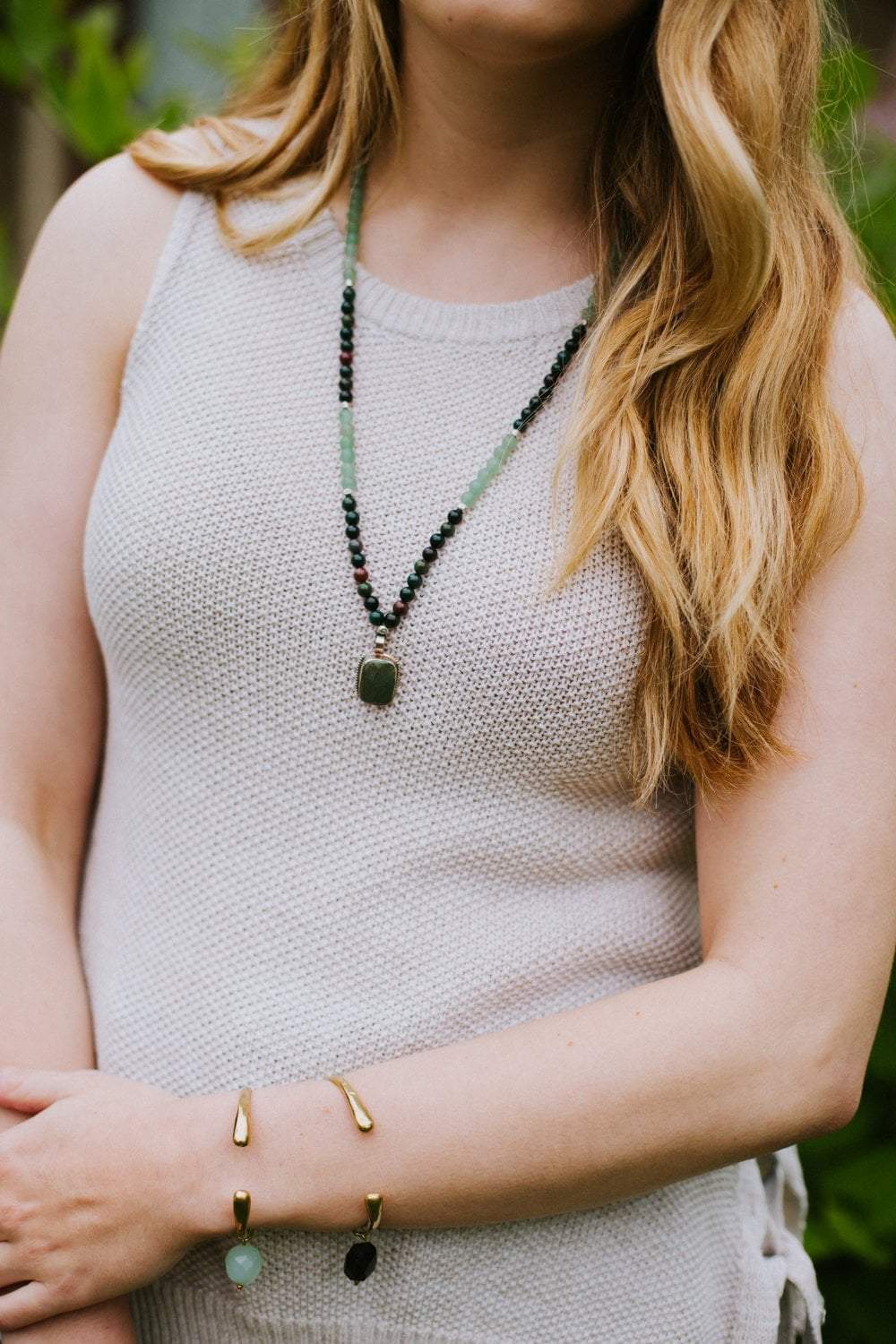 Green Heart Chakra Energy Mala Beads - 108 Healing Meditation Prayer Necklace for Spiritual Balance & Stress Relief | Perfect for Yoga, Reiki & Mindfulness Practices