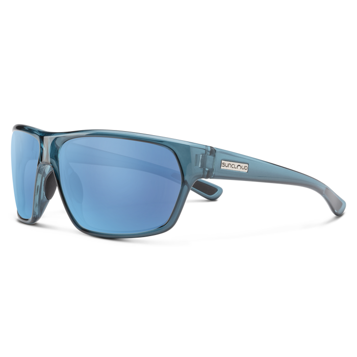 Boone Crystal Marine Polarized Sunglasses with Aqua Mirror Lens for Fishing, Boating & Outdoor Activities