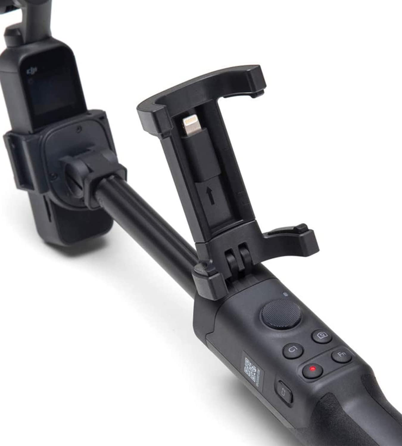 1/4-Inch Tripod Mount Extension Rod with Phone Holder for DJI Osmo Pocket - Perfect for Vlogging, Travel & Action Camera Accessories