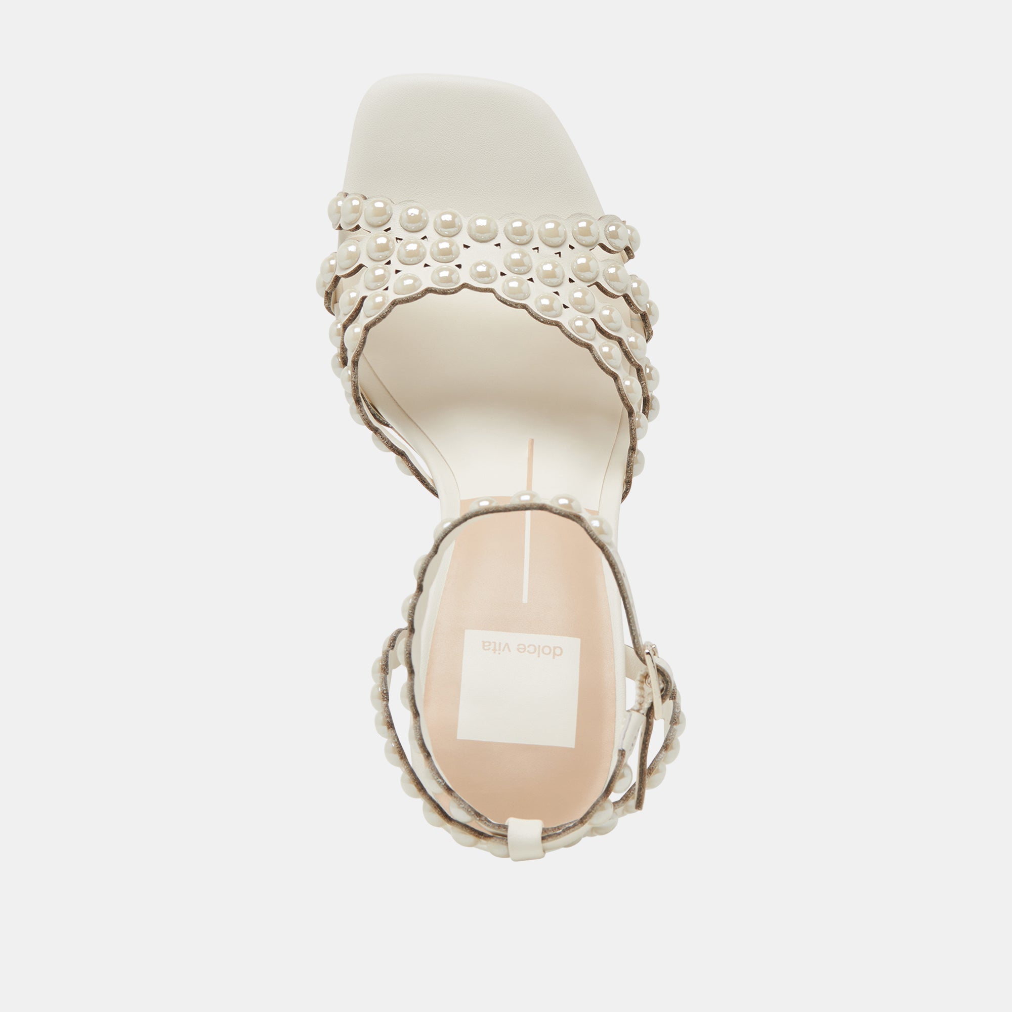 HELLEN PEARL WHITE LEATHER HEELS - Women's Fashion High Heels for Party, Wedding & Evening Events