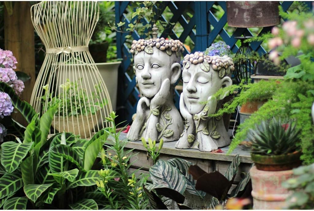 Hanging Planters for Outdoor Garden - Decorative Flower Pots, Cute Home Statue & Balcony Planters - Perfect for Gardening, Patio Decor, and Indoor Greenery