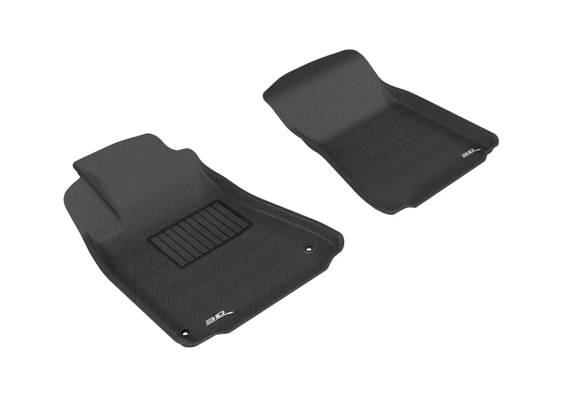 3D MAXpider Kagu Custom Fit Floor Mats for Lexus IS 2006-2013 (1st Row, Black) - All-Weather Protection & Premium Car Interior Accessories for Daily Commute & Road Trips