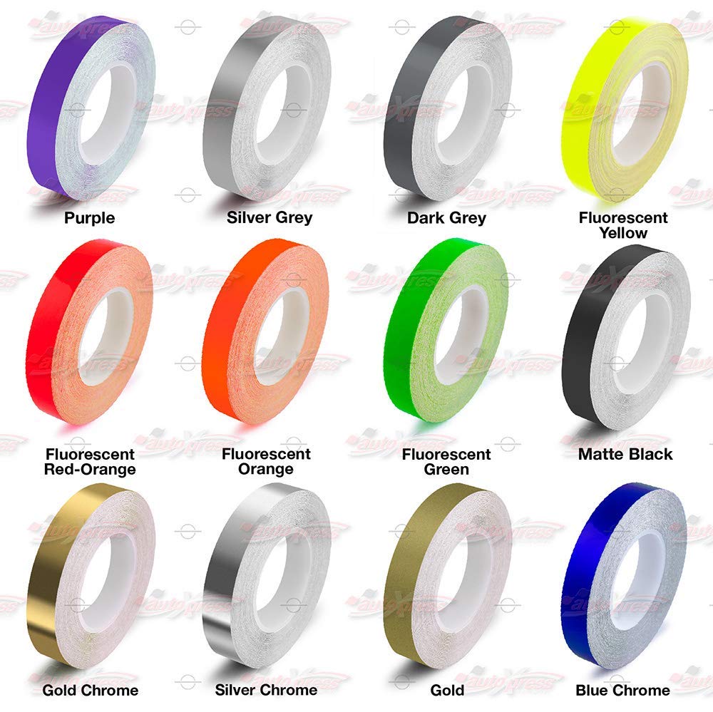 32 Feet 9.80m Self-Adhesive Pinstriping Vinyl Tape - 1/4