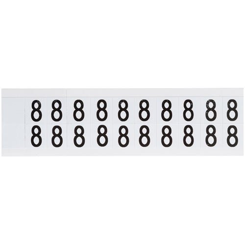 Brady 9712-8 & 97035 97 Series Indoor/Outdoor Number and Letter Cards - 50 Pack for Home, Office, Warehouse & Event Organization