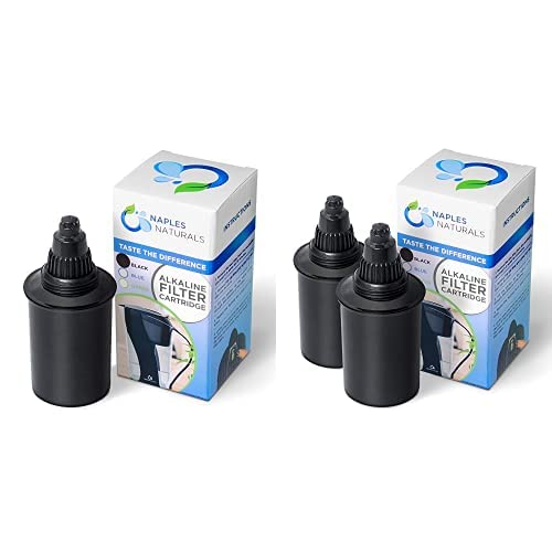 Alkaline pH Water Filter Replacement Cartridge - Multi Saver 4 Pack for Clean, Healthy Drinking Water - Perfect for Home, Office, and Travel Use