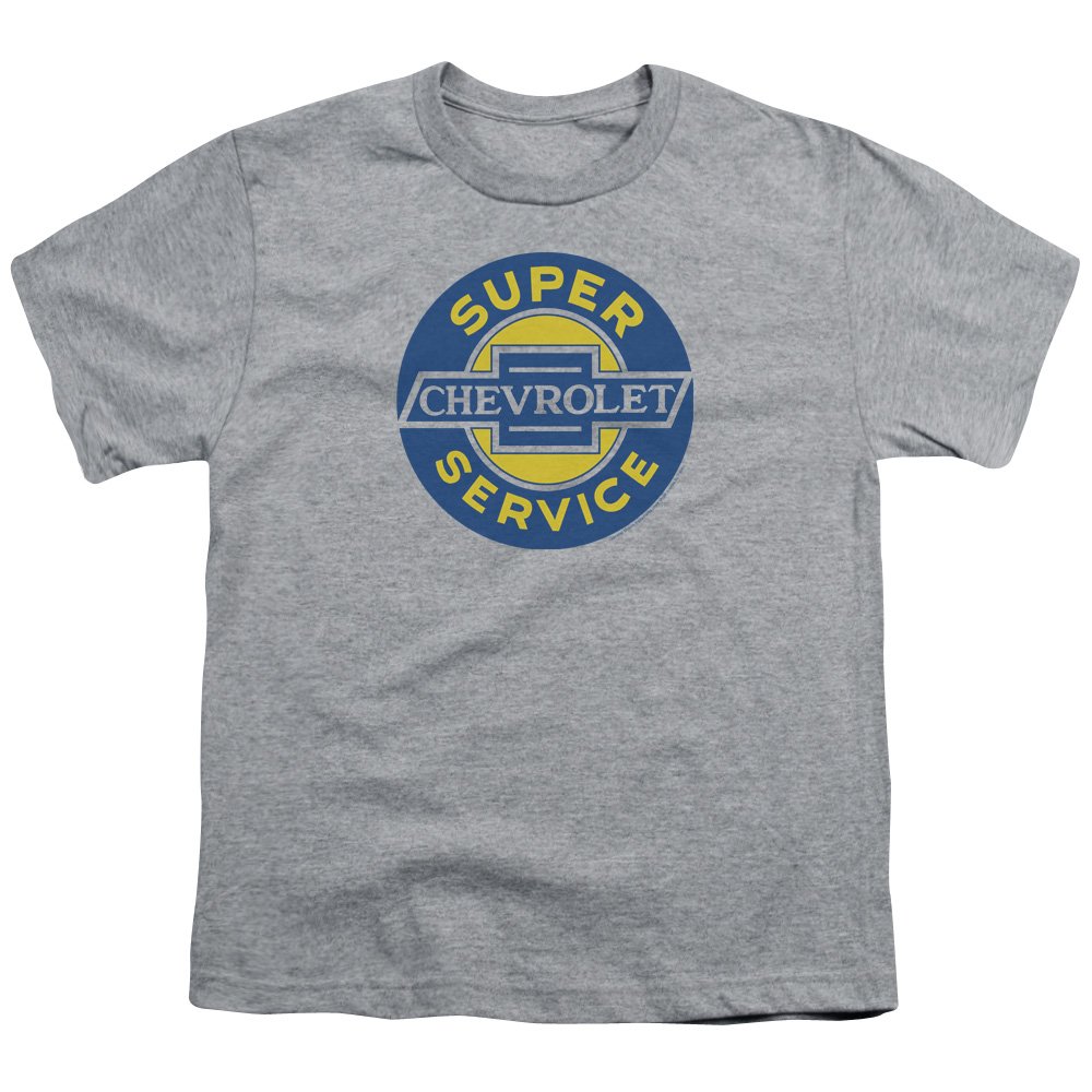 Chevrolet Chevy Super Service Unisex Youth T-Shirt for Boys & Girls - Comfortable Casual Wear for School, Sports & Everyday Outfits