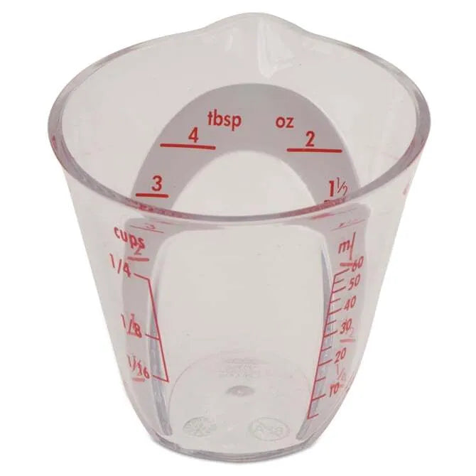 OXO Angled Measuring Cup - 2 oz Capacity, Clear View for Accurate Liquid Measurements - Perfect for Baking, Cooking, and Mixing Drinks