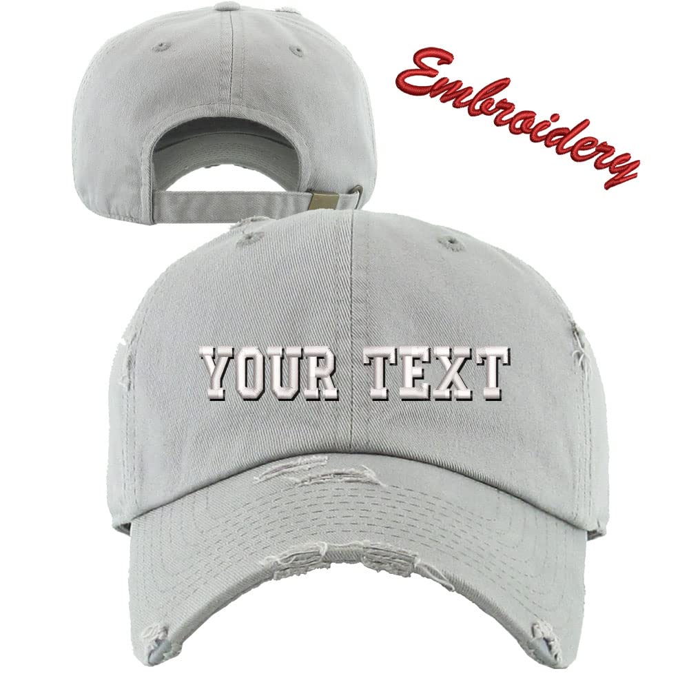 Distressed Baseball Cap KB4005 - Custom Embroidered & Monogram Hats for Men & Women - Perfect for Sports, Outdoor Activities & Fashion