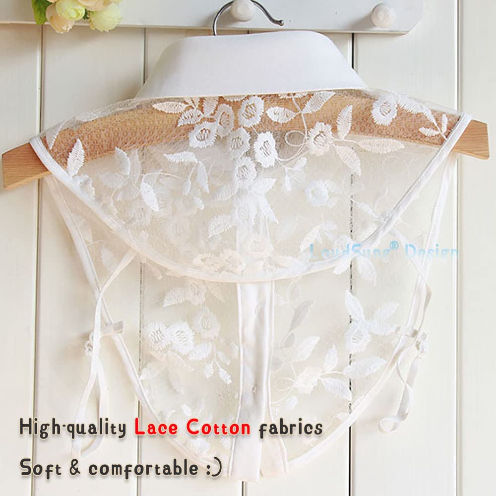 Elegant Detachable Fake Collar Blouse for Women - Crystal Decorative Half Shirt with Adjustable Design | Perfect for Office Wear, Parties & Special Occasions