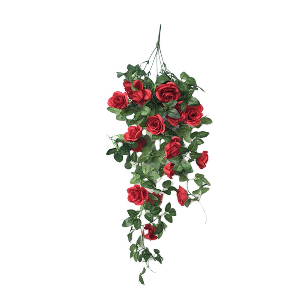 Artificial Orchid Flower Vine - Fake Hanging Flowers for Wedding Decor, Home Wall Decorations, Balcony & Living Room Floral Arrangement - Perfect for Indoor/Outdoor Wedding Centerpieces, Party Backdrops & Home Décor