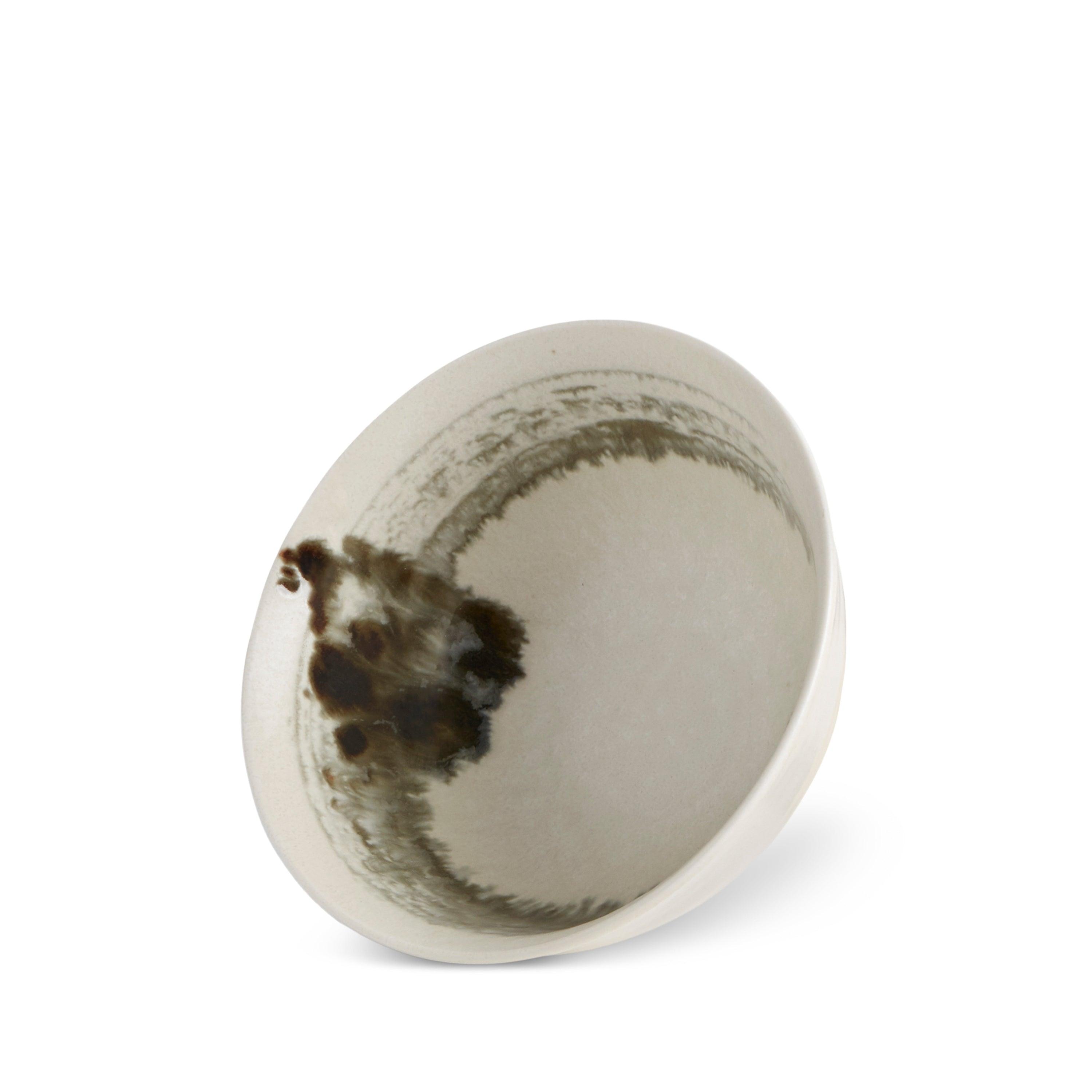 Premium Sumi Brush Design Ceramic Cereal Bowl - Japanese-Inspired Breakfast Bowl for Cereal, Soup, and Salad - Perfect for Home, Office, and Restaurant Use