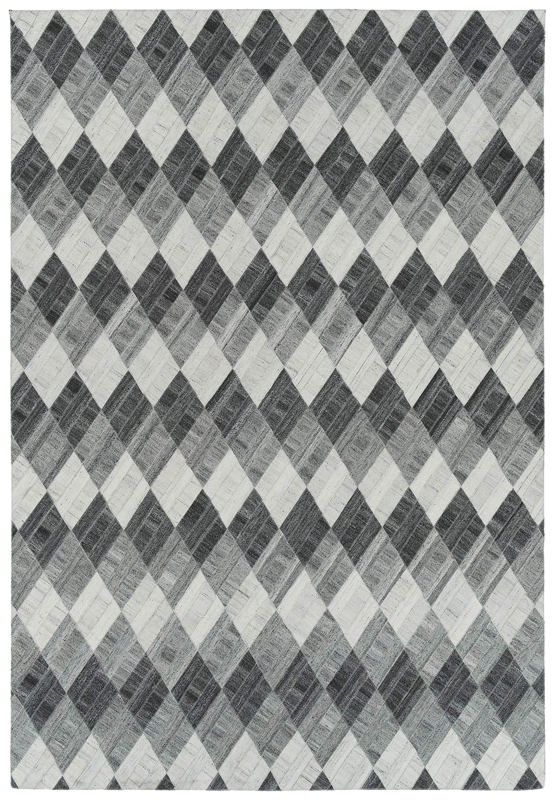 Premium Kaleen Area Rug 8x10 Feet - Soft & Durable Charcoal Gray Rug for Living Room, Bedroom, Dining Room - Perfect for Home Decor & Cozy Spaces