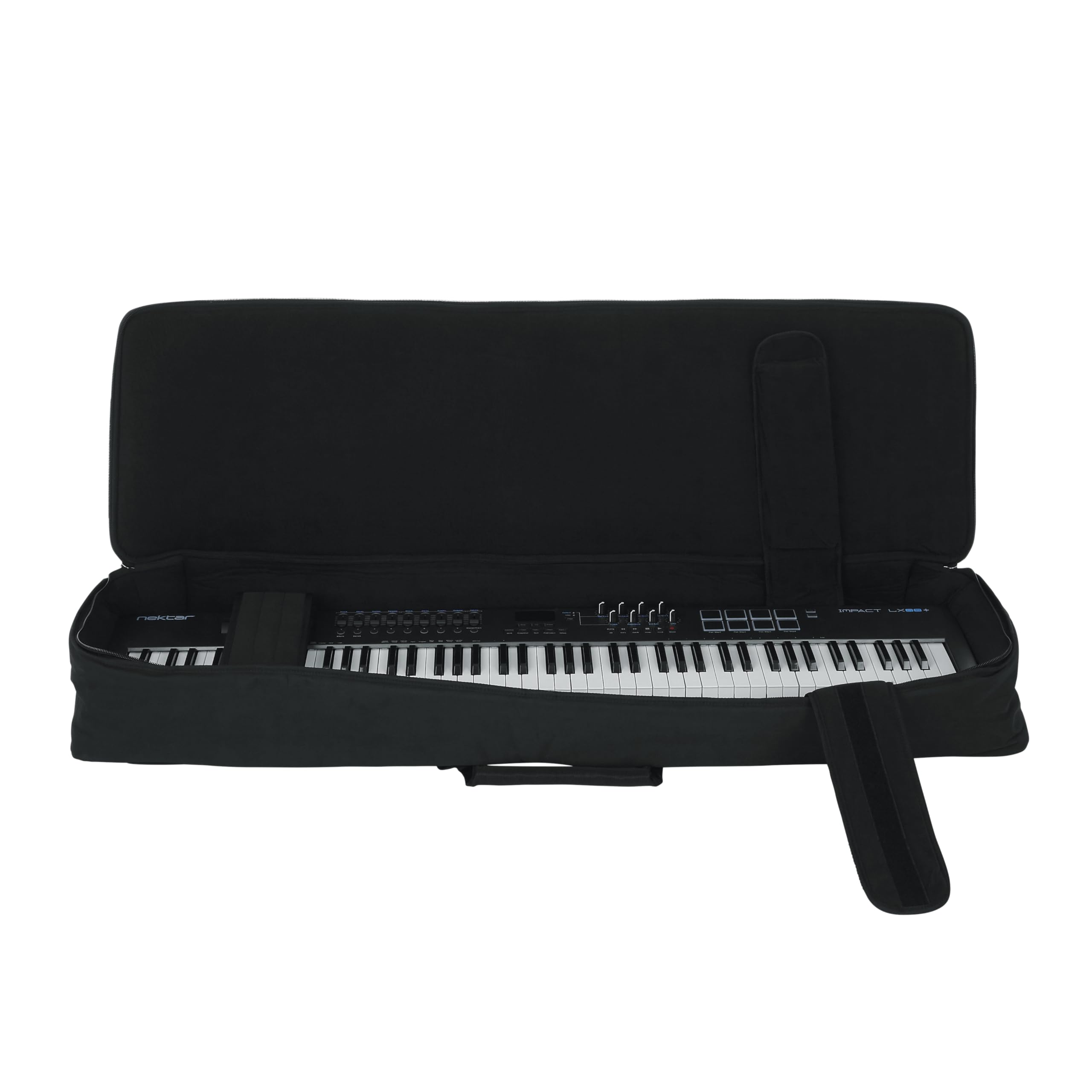Gator GKB-88 SLIM Keyboard Gig Bag - Lightweight Padded Protection for 88-Key Keyboards - Perfect for Travel, Gigging & Studio Use