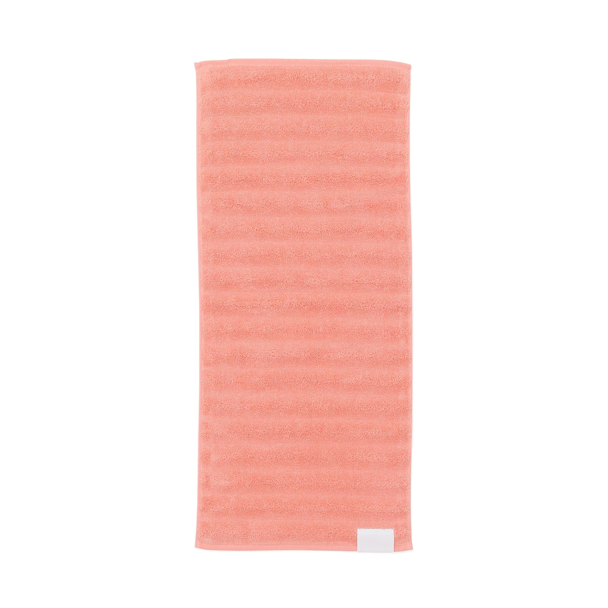 Antibacterial & Deodorizing Fluffy Wave Face Towel - Soft & Absorbent Orange Microfiber Towel for Skincare, Makeup Removal & Gym Use