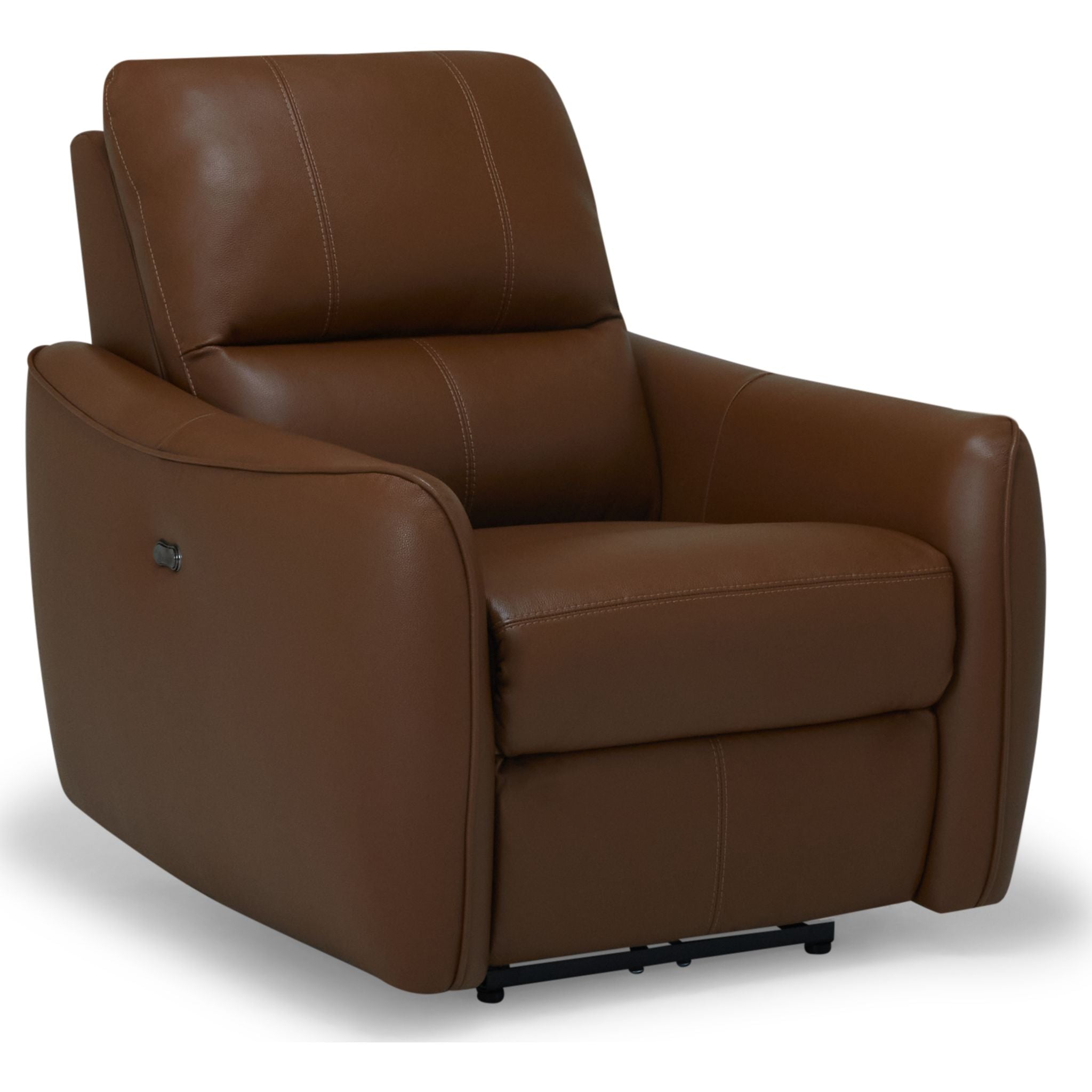 Arlo Power Wall Hugger Recliner Chair - Valencia Biscotti Fabric - Modern Space-Saving Reclining Chair for Living Room, Home Theater & Small Spaces