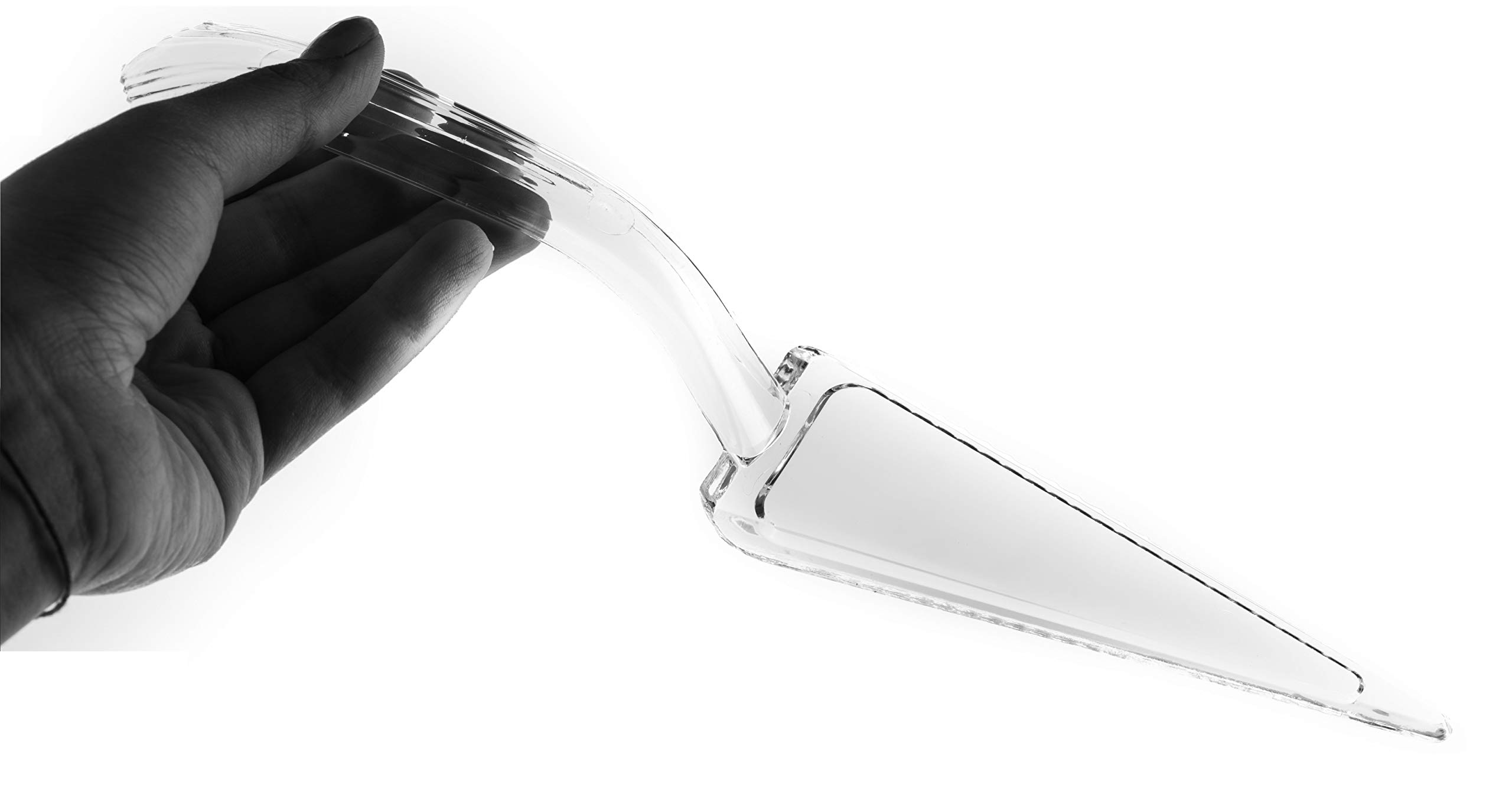 3 Pack 10 Inch Clear Disposable Plastic Cake Servers - Pie Serving Utensils, Cake Lifters & Cutters for Weddings, Parties, Catering | Premium Dessert Serving Tools for Cakes, Pies, Pastries & More