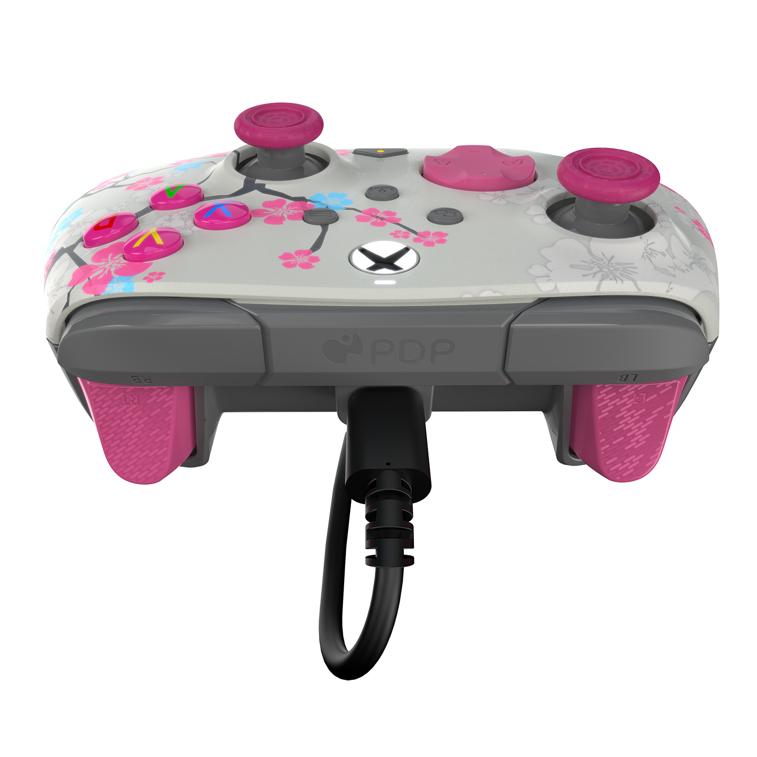 Xbox Series X|S & PC Cherry Blossom REMATCH GLOW Advanced Wired Gaming Controller - Perfect for Competitive Gaming, Streaming & Long Play Sessions
