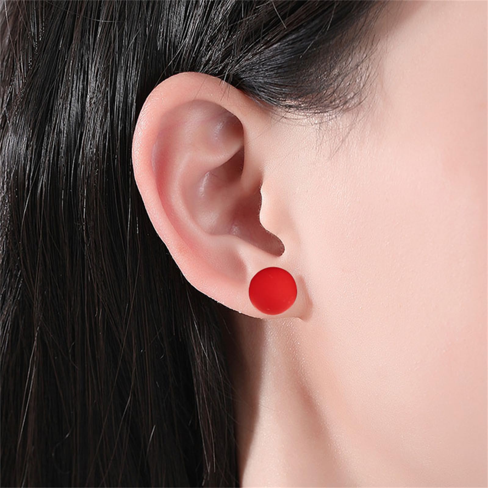 9 Pairs Large Heart Earrings for Women - Colorful Acrylic Geometric Stud Earrings, Valentine's Day Gifts | Perfect for Party, Date Night & Everyday Fashion Accessories