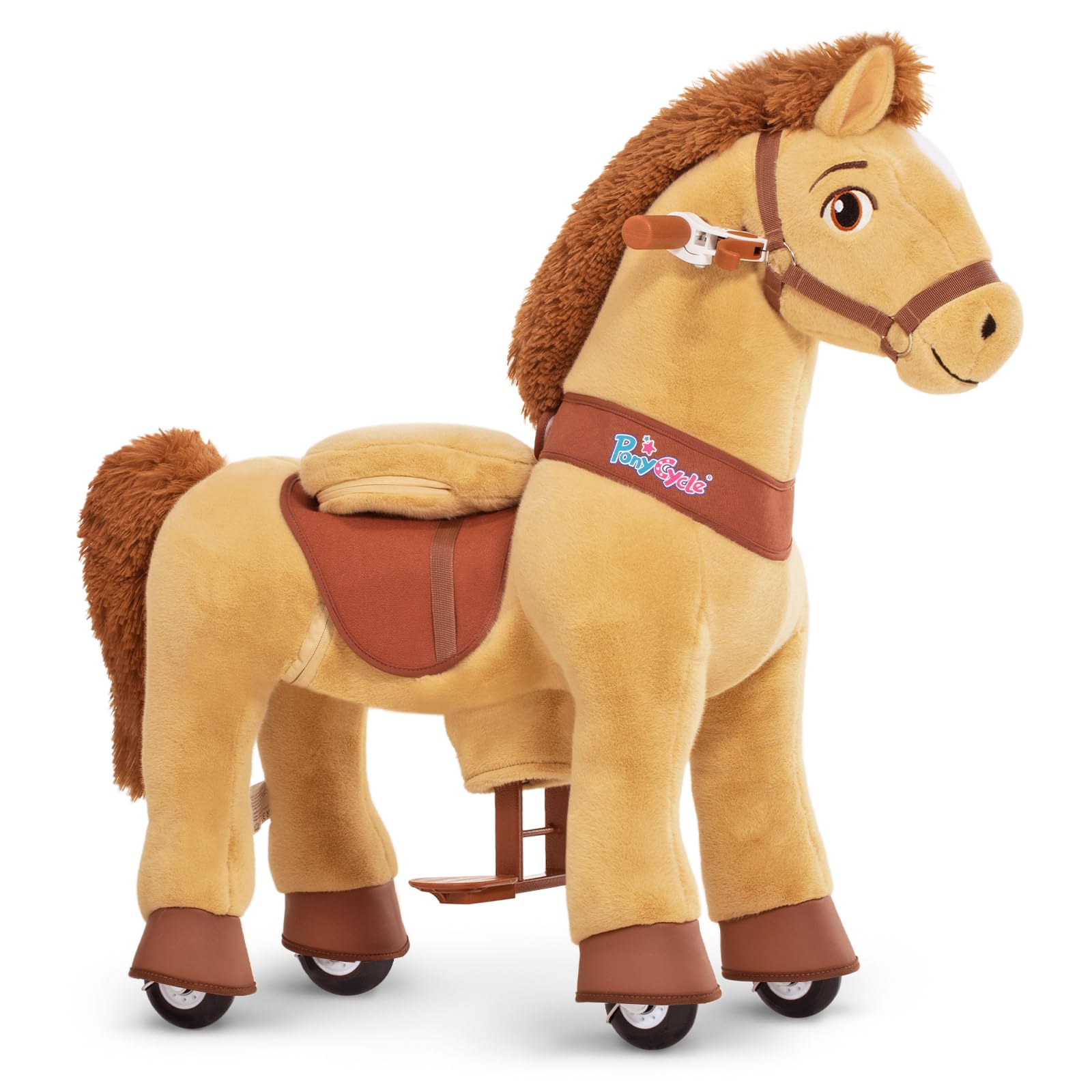PonyCycle Ride-On Horse Toy for Kids Ages 3-5 - Essential Model E with Safety Brake (30