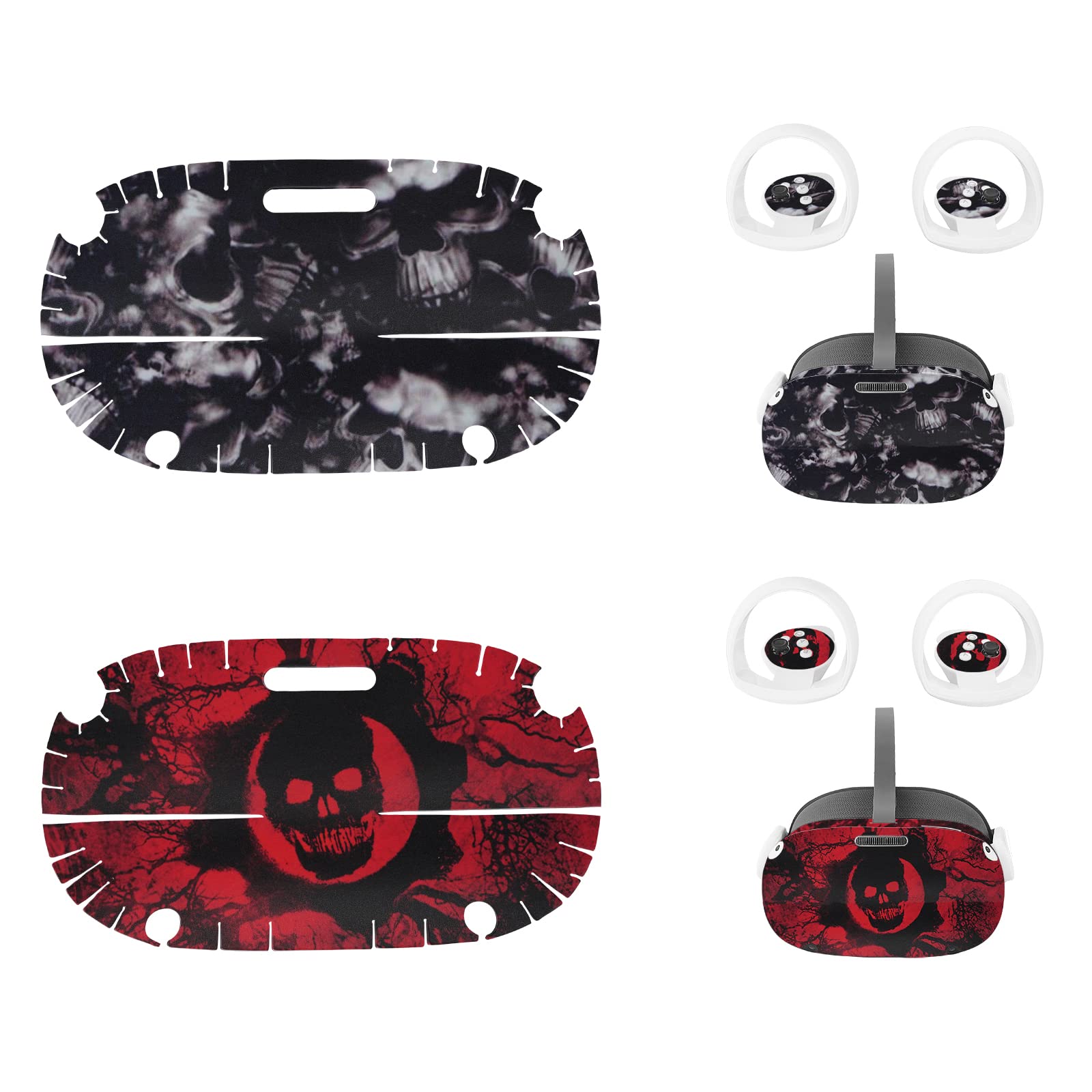 Geekria VR Headset & Controller Grip Skin Cover for Pico Neo 3 - Durable Anti-Scratch Protective Case with Stickers | Perfect for Gaming, VR Training & Entertainment