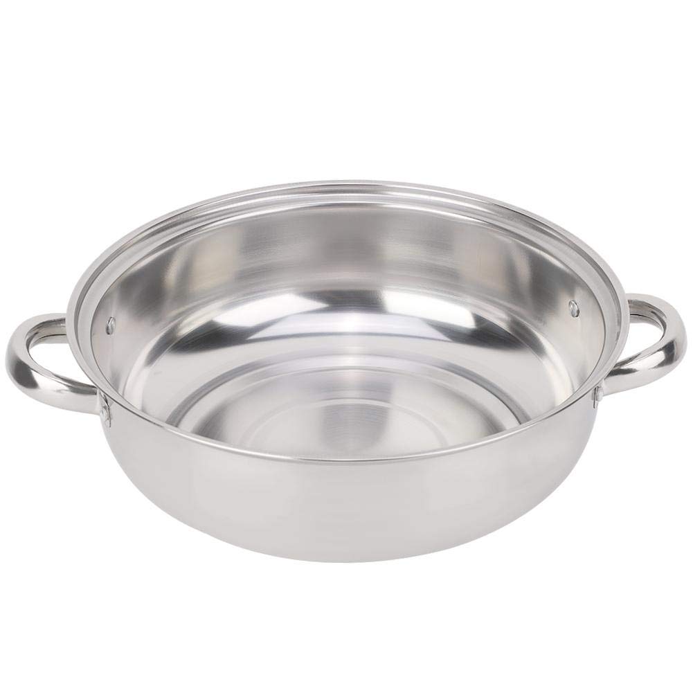 Premium Stainless Steel Steamer Pot 28cm - Multi-Layer Stockpot for Hotpot, Soup & Steaming - Durable Cookware for Home & Restaurant Use - Perfect for Asian Cuisine & Family Gatherings