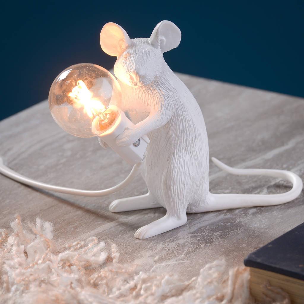 USB Rechargeable Wireless LED Mouse Table Light - Adjustable Brightness for Laptop, Office, Reading & Night Use