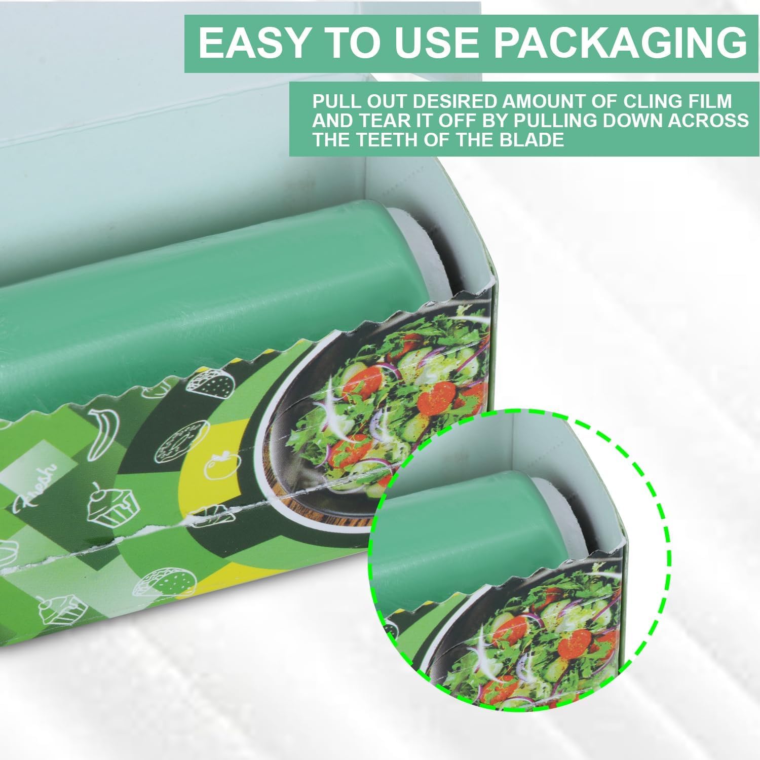 PoloQueen 30m Food Wrap Roll & 20m Butter Paper Roll Set | Microwave-Safe, Non-Stick Baking Paper for Cooking, Freezing, Food Storage | Perfect for Meal Prep, Roti Wrapping & Kitchen Organization