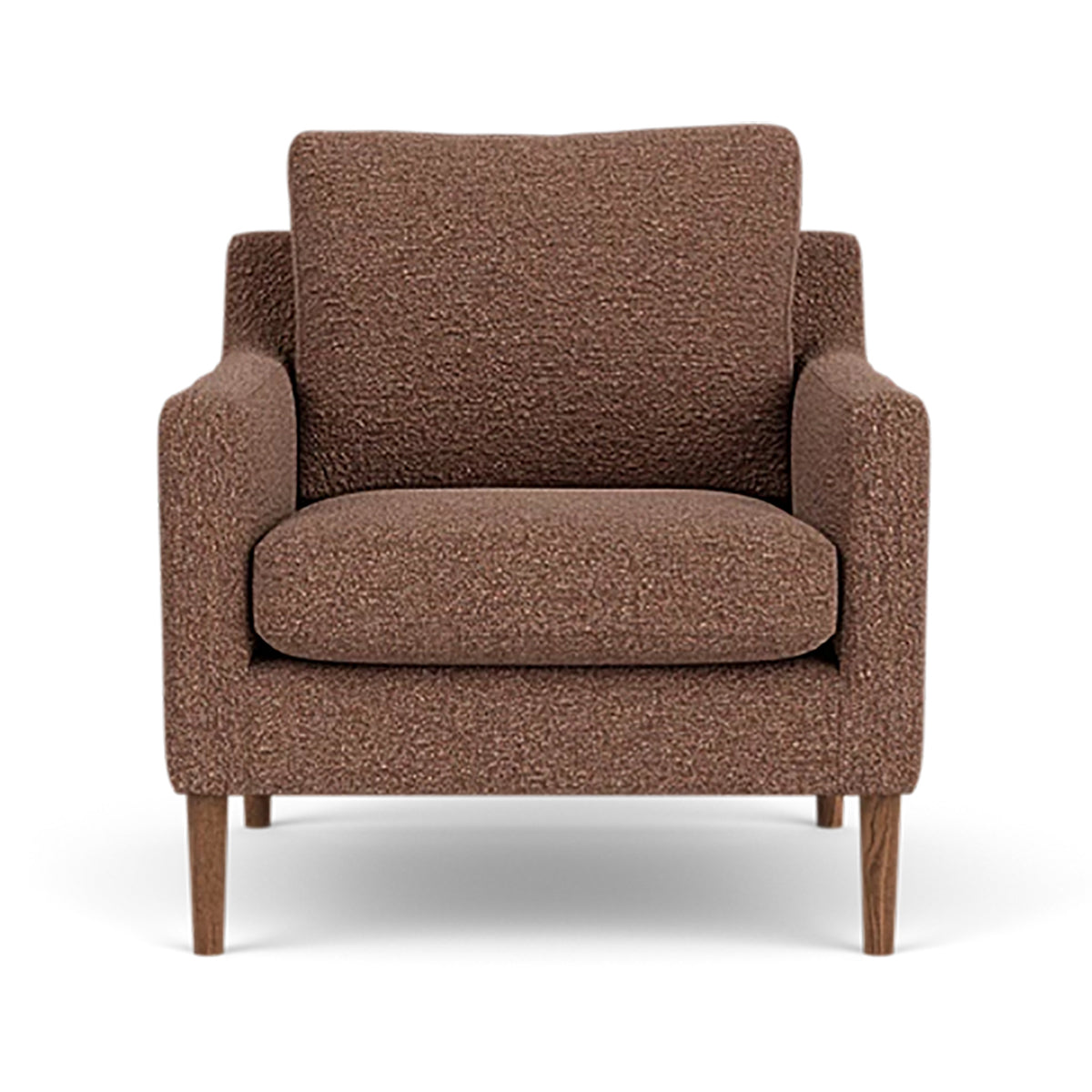 Astha Boucle Armchair - Modern Velvet Accent Chair for Living Room, Bedroom & Office - Soft Upholstered Lounge Chair with Solid Wood Legs - Stylish Home Decor for Cozy Reading Nook & Relaxation