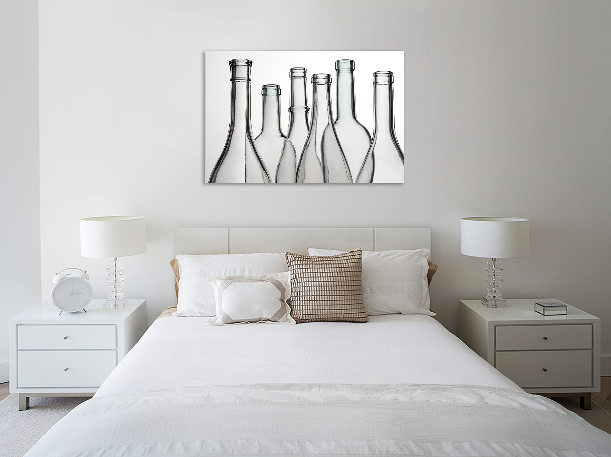 Barry Seidman Empty Bottles Gallery Wrapped Canvas Art Print - 36x24 Inches - Modern Home Decor for Living Room, Bedroom & Office
