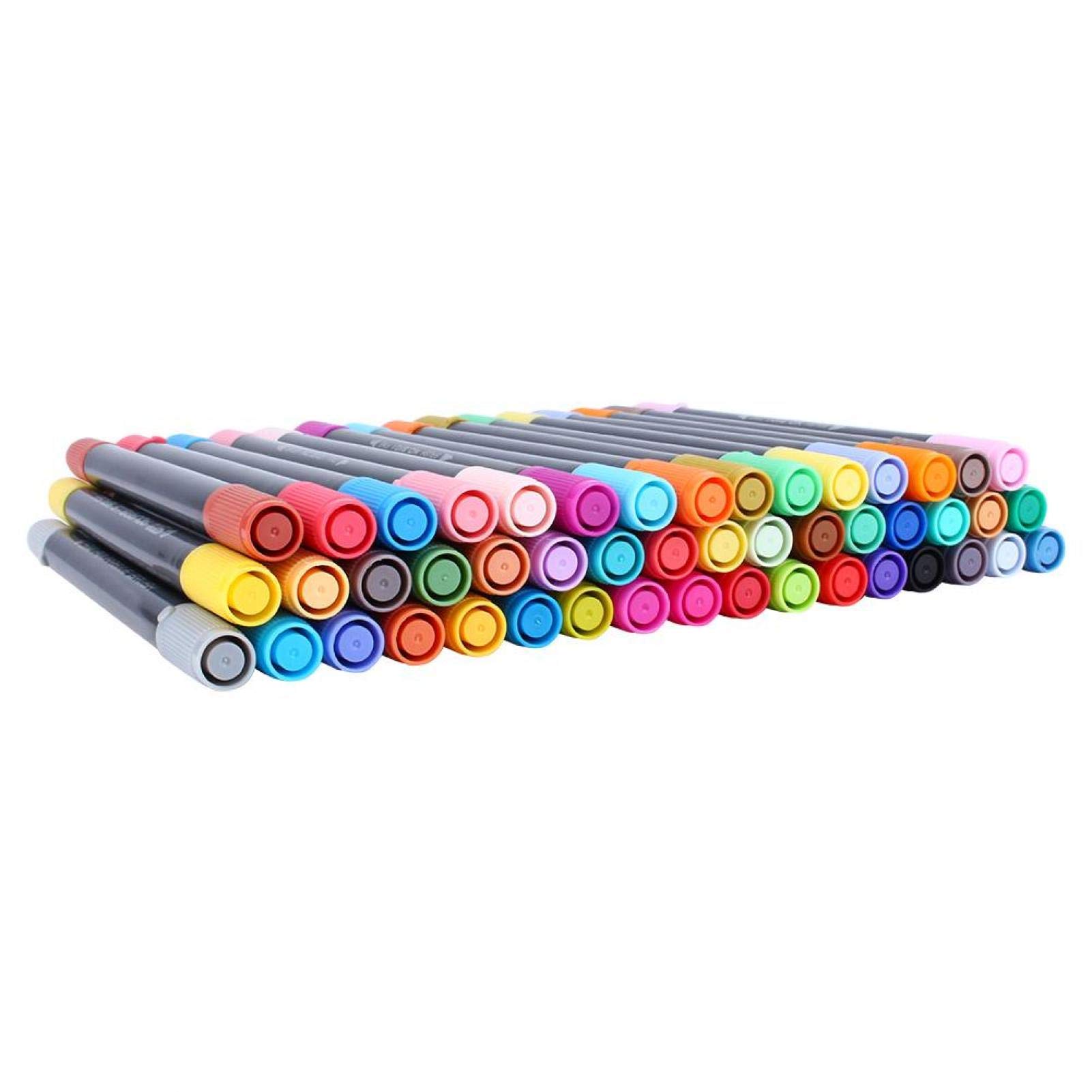 Zerodis 36 Colors Dual Tip Watercolor Marker Pens Set - Fine & Brush Tips for Kids, Students, Artists | Perfect for Cartoon Drawing, Sketching, Highlighting, Underlining & Bullet Journaling | Ideal for School Projects, Art Classes & Creative DIY Crafts