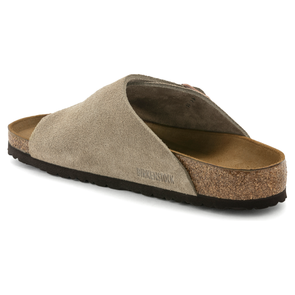 Birkenstock Zürich Suede Leather Sandals for Women - Comfortable Taupe Brown Casual Shoes | Perfect for Summer, Beach, and Everyday Wear