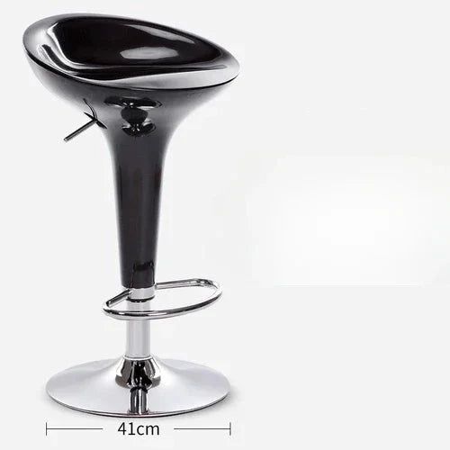 Minimalist Swivel Bar Stool - Modern Simple Back Counter Height Chair for Kitchen Island, Breakfast Nook & Home Bar Decor