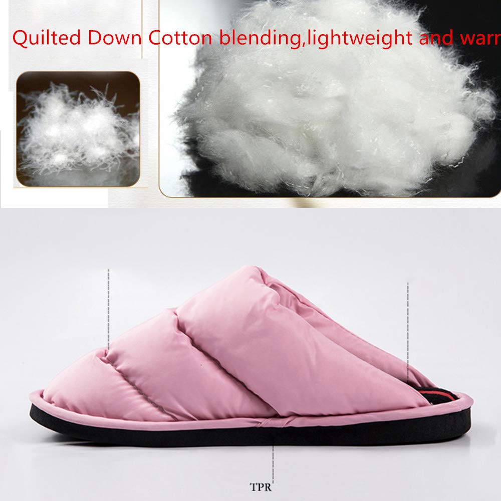 Cozy Memory Foam Down Slippers - Warm Fleece Lined House Shoes for Men & Women - Indoor/Outdoor Comfort - Perfect for Winter, Lounging & Home Relaxation
