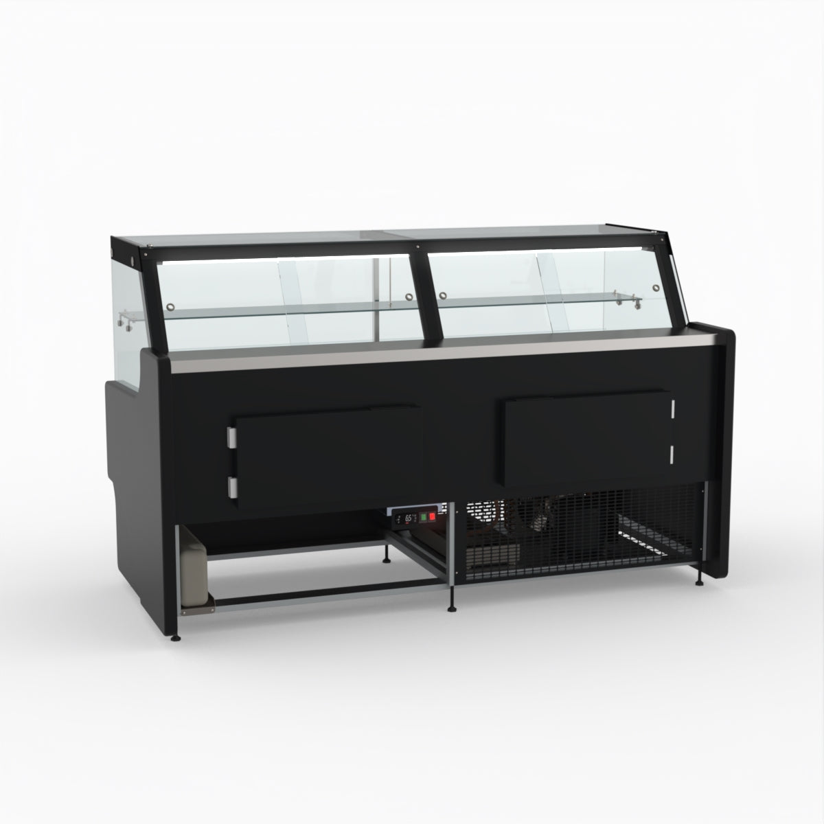 2 Meter AG Deli Showcase Glass Display Case - Perfect for Supermarkets, Delis & Bakeries to Showcase Fresh Food & Pastries