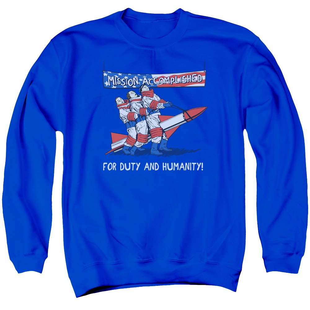 Three Stooges Mission Accomplished Unisex Crewneck Sweatshirt - Comfortable Casual Pullover for Men & Women - Perfect for Everyday Wear, Lounge & Fan Gifts