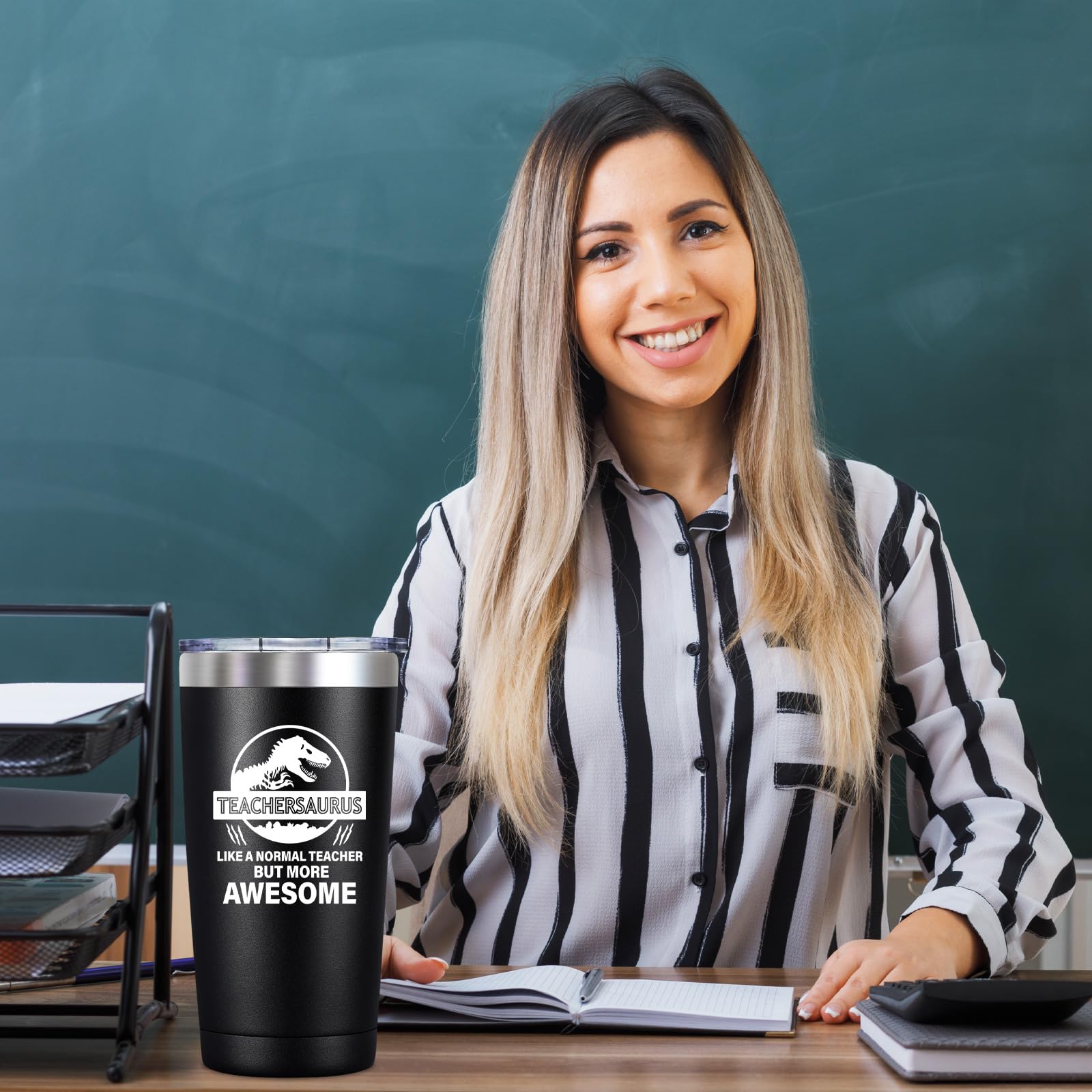 BIRGILT 20oz Insulated Tumbler Cup - Best Teacher Appreciation Gift for Men & Women, Thank You Present for End of Year, Back to School or Teacher Week - Perfect for Coffee, Tea & Cold Drinks in Classroom or Home