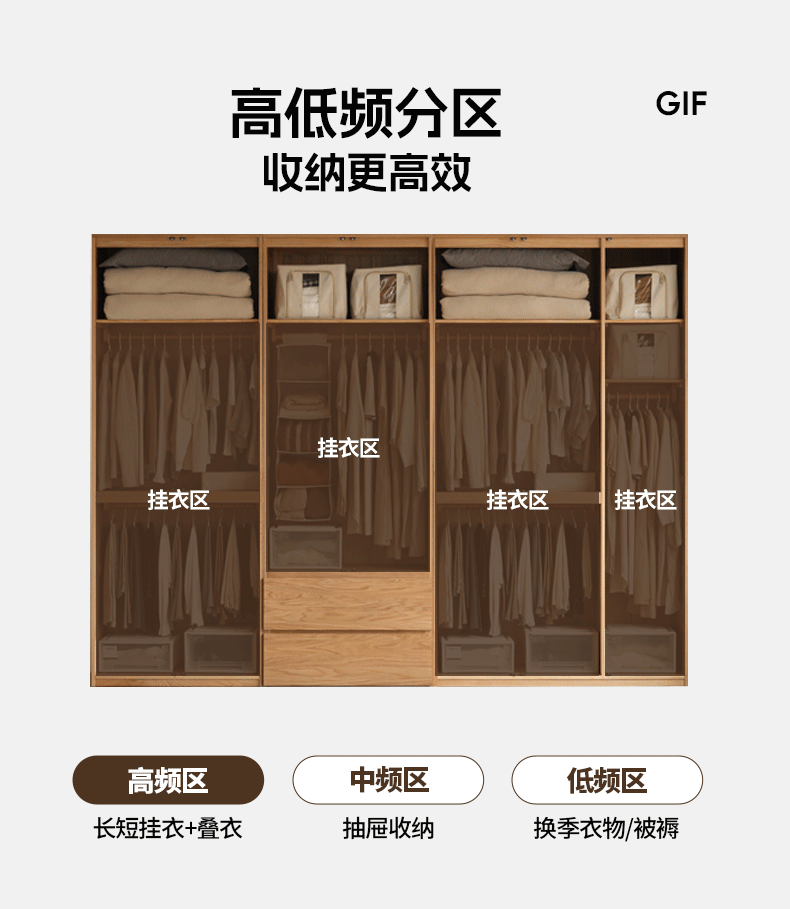 Oak Solid Wood Sectional Wardrobe - Spacious Modular Closet Organizer for Bedroom & Walk-in Closets | Durable Storage Solution for Clothes, Shoes & Accessories