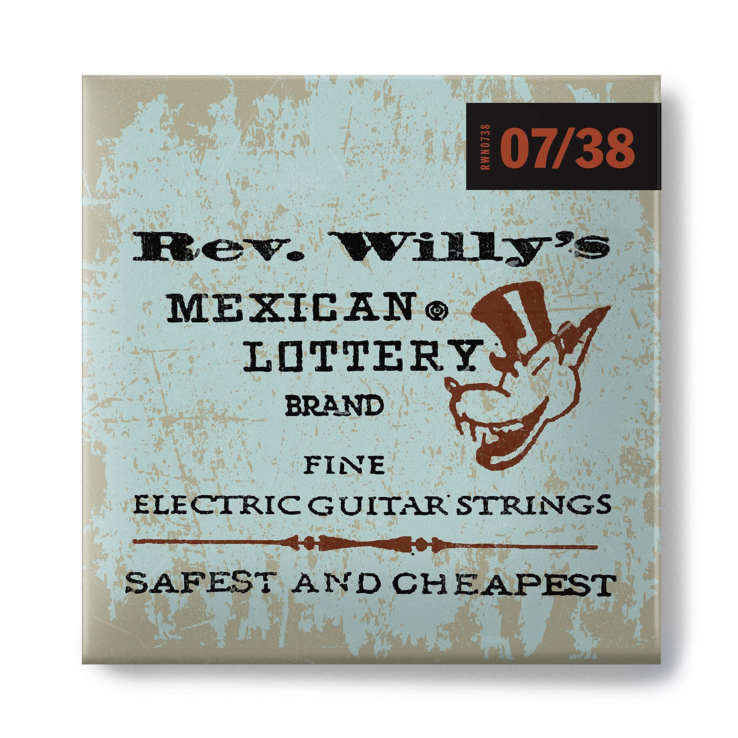 Dunlop RWN0738 Reverend Willy Extra Light Electric Guitar Strings - 9-42 Gauge for Smooth Playability & Bright Tone | Perfect for Beginners, Blues, and Rock Performances
