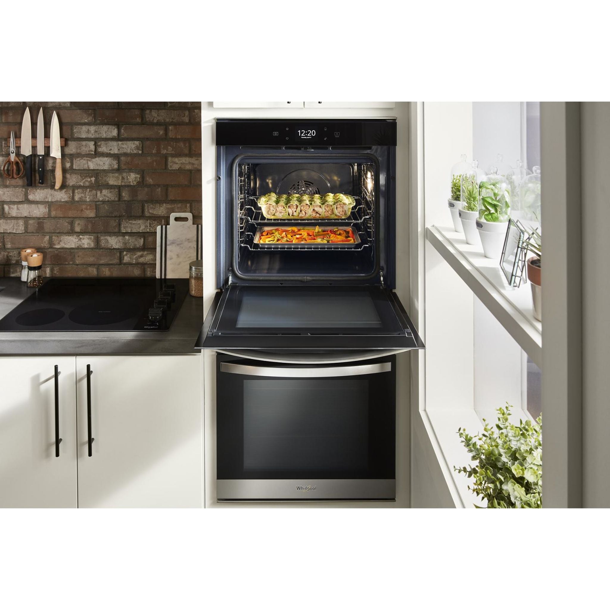 Whirlpool 24 Inch Double Wall Oven with Fingerprint Resistant Stainless Steel (Model WOD52ES4MZ) - Perfect for Modern Kitchens, Baking, and Family Cooking