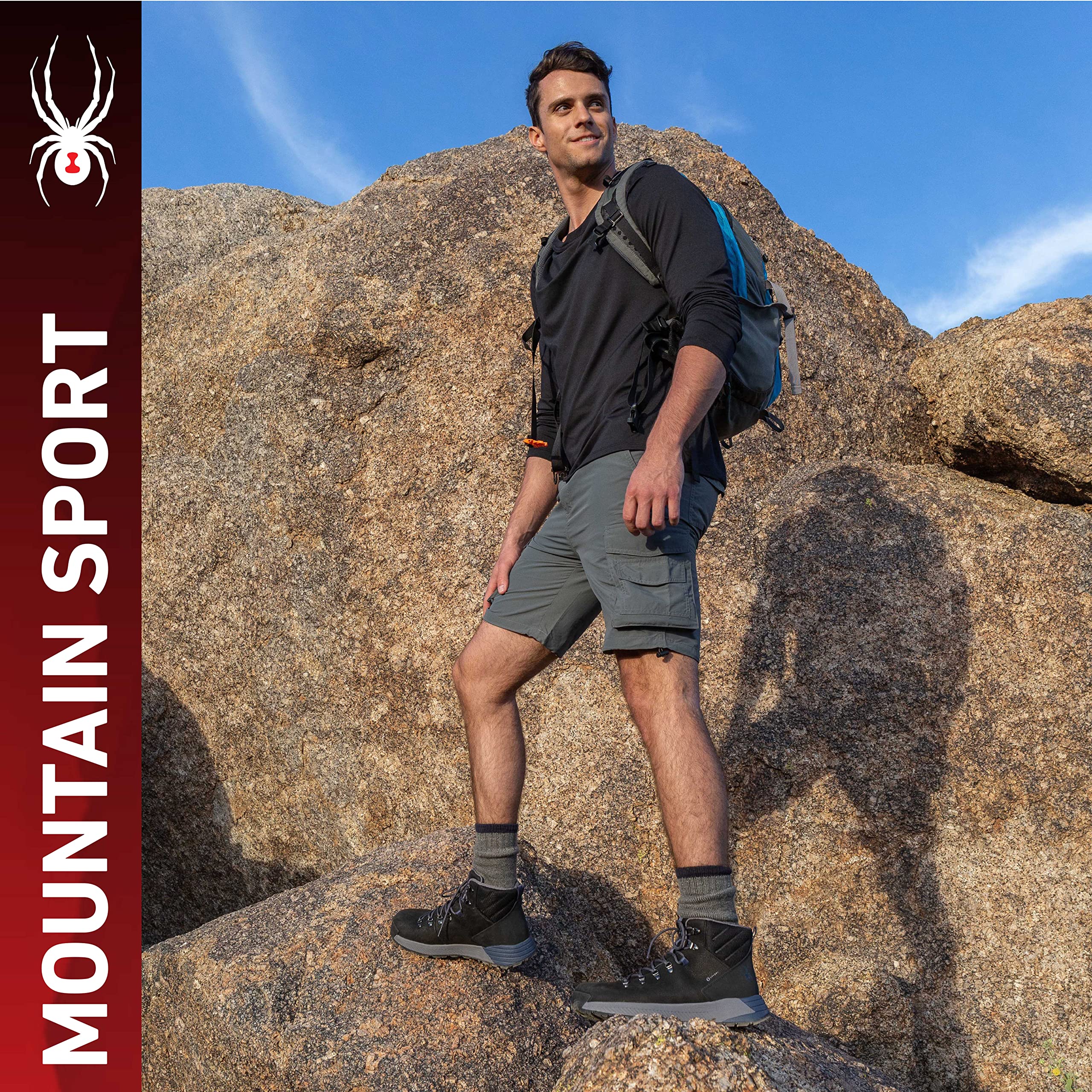 Spyder Men's Waterproof Hiking Shoes - Lightweight Trail Running Shoes for Outdoor Adventures, Camping & Mountain Climbing