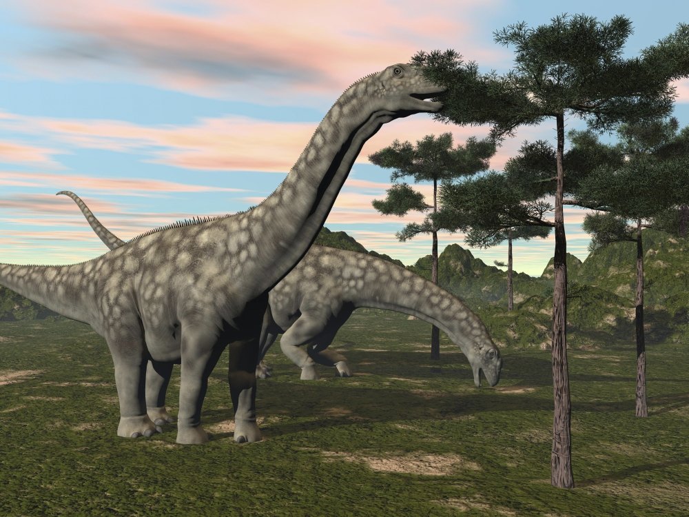 Argentinosaurus Dinosaur Grazing on Treetops Poster Print - 32 x 24 Inches - Premium Wall Art Decor for Home, Office, or Classroom | Perfect for Dinosaur Lovers & Educational Spaces
