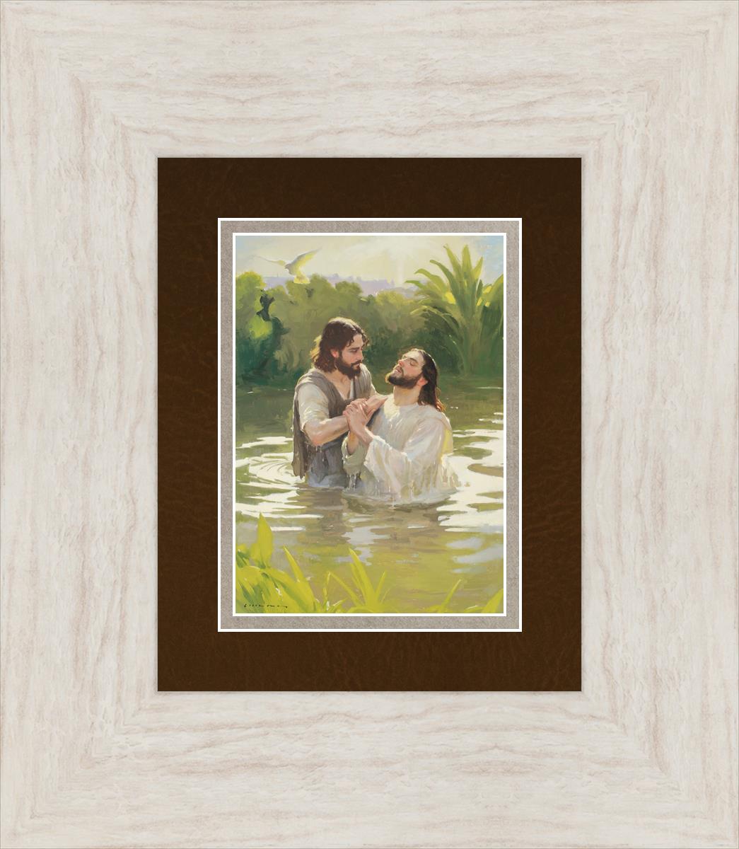 Baptism of The Savior - Religious Christian Wall Art for Home & Church Decor - Perfect for Baptism Ceremonies & Spiritual Inspiration