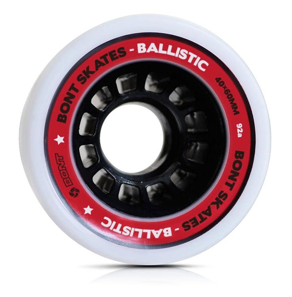 Bont Ballistic Quad Wheels - High-Performance Roller Skating Wheels for Speed & Durability - Perfect for Indoor & Outdoor Skating, Derby, and Rink Use