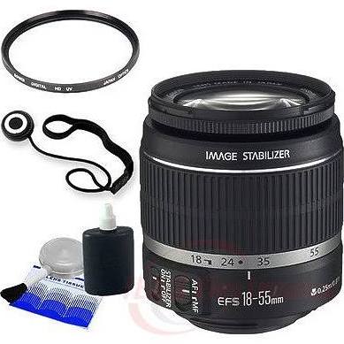Canon EF-S 18-55mm f/3.5-5.6 IS II SLR Lens with 58mm UV Filter & Cleaning Kit - Perfect for Portrait, Travel & Everyday Photography (DSLR Camera Accessories)