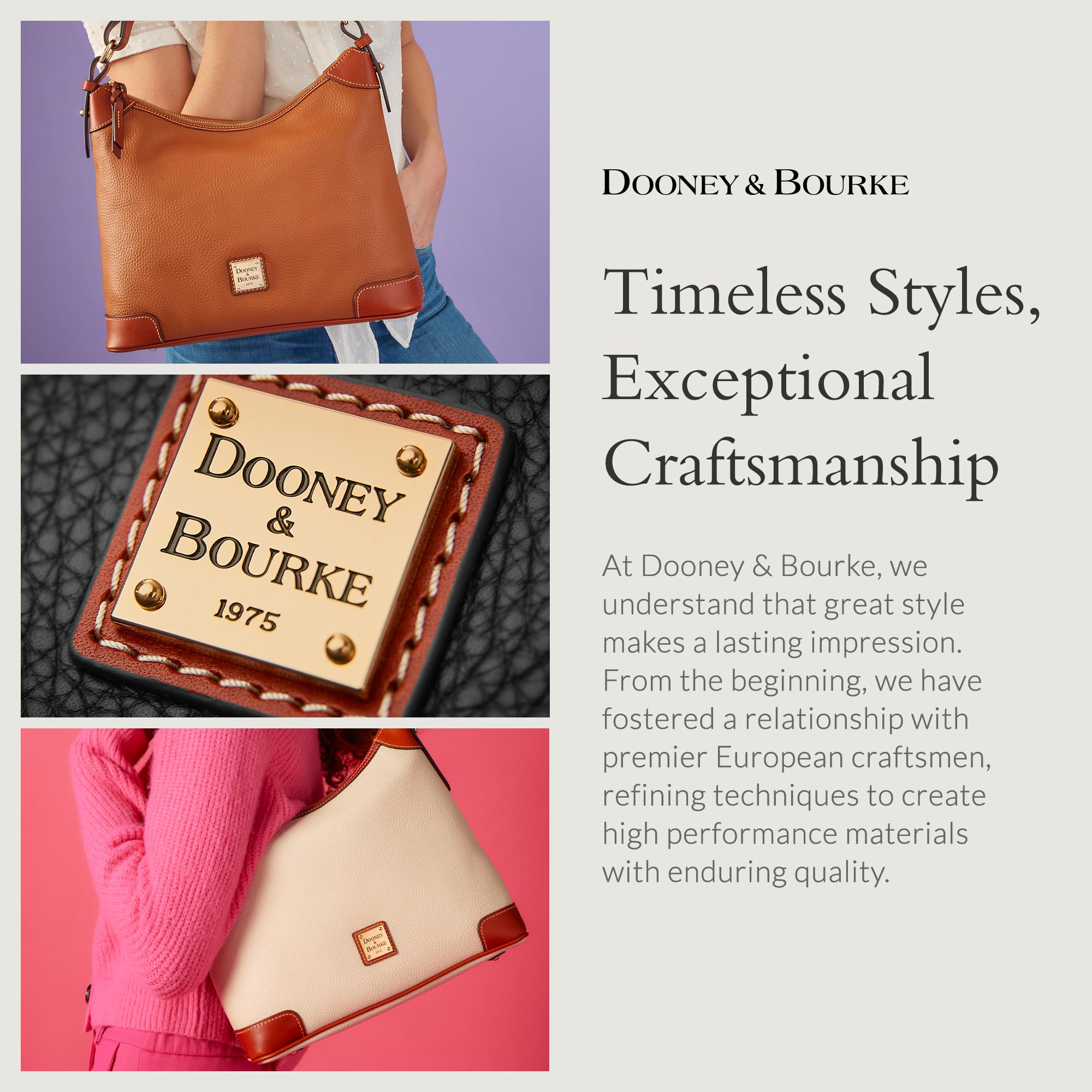 Dooney & Bourke Women's Small Lexington Pebble Grain Leather Tote Bag with Long Shoulder Straps - Perfect for Work, Travel & Everyday Use