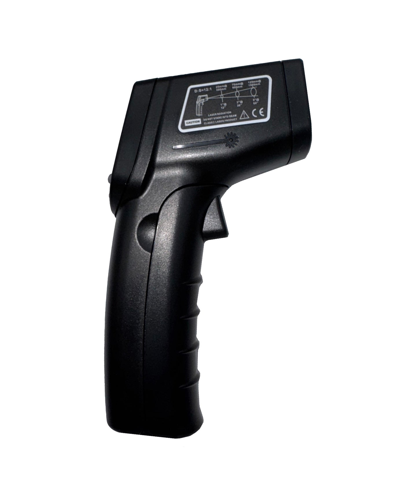 Non-Contact Infrared Thermometer Gun -12:1 Distance Ratio, 986°F Temperature Range, Adjustable Emissivity for Accurate Readings | Perfect for Cooking, HVAC, Automotive & Industrial Use