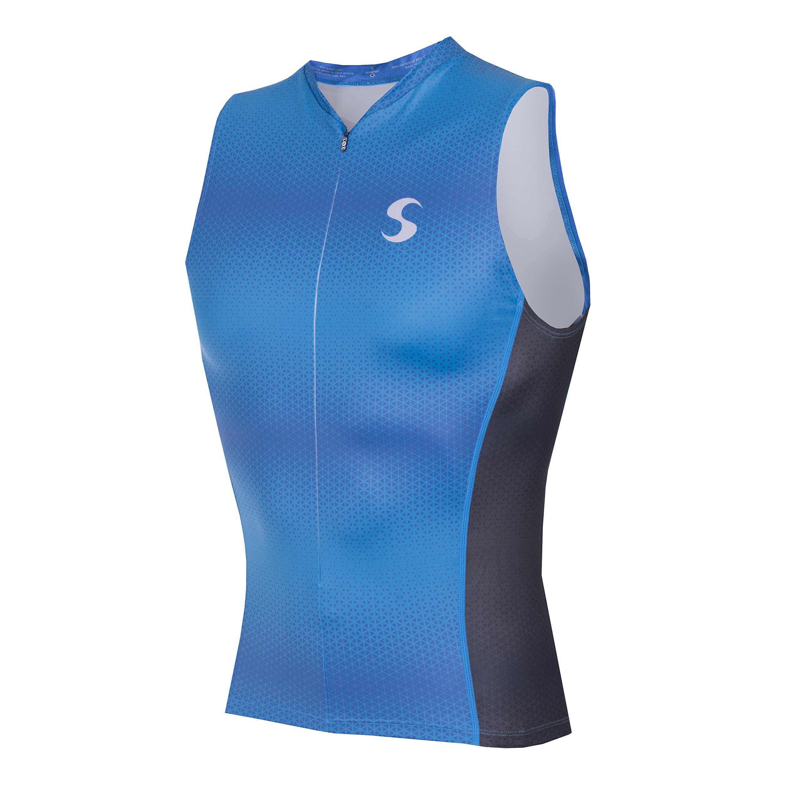 Synergy Men's Race Tri Tank Top Singlet - Breathable Quick-Dry Athletic Shirt for Triathlon, Running & Cycling - Perfect for Training & Competitions
